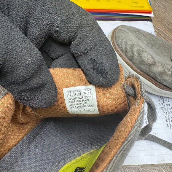 Skechers Moreno-Ederson Vintage Washed Beige Canvas Sneaker Men's Size 12 - Picture 5 of 7